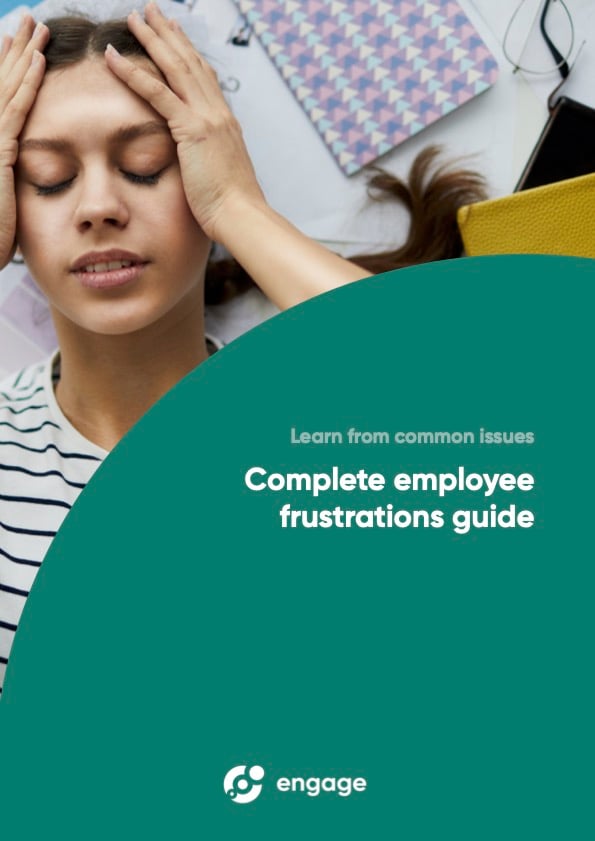 Front page Guide to employee frustrations 
